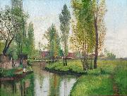 George Barret Figure by the River Germany oil painting artist